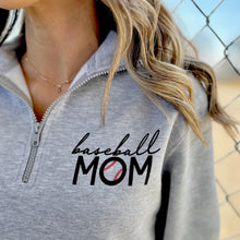 Load image into Gallery viewer, Baseball Mom 1/4 Zip
