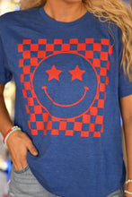 Load image into Gallery viewer, Smiley Check Tee
