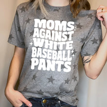 Load image into Gallery viewer, Moms Against White Baseball Pants
