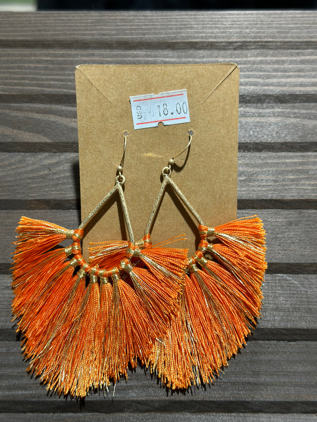 Orange Fashion Earrings